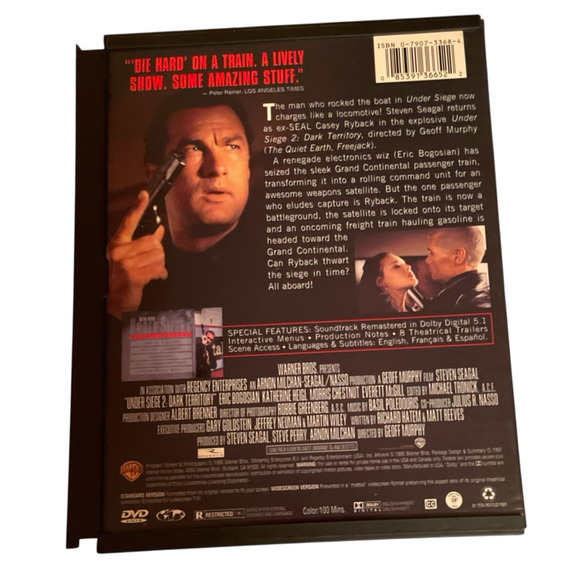 Steven Seagal DVD Lot - Action Dbl Feature,Under Siege 2,ExitWounds ,Glimmer Man - Picture 8 of 15